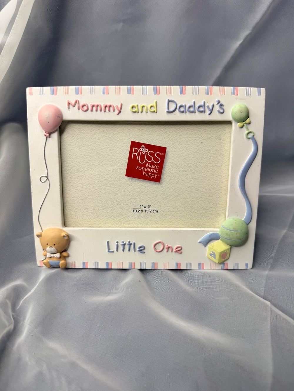 Russ Baby Picture Frame 4x6 Little One Mommy & Daddy’s Nursery Decor Vintage